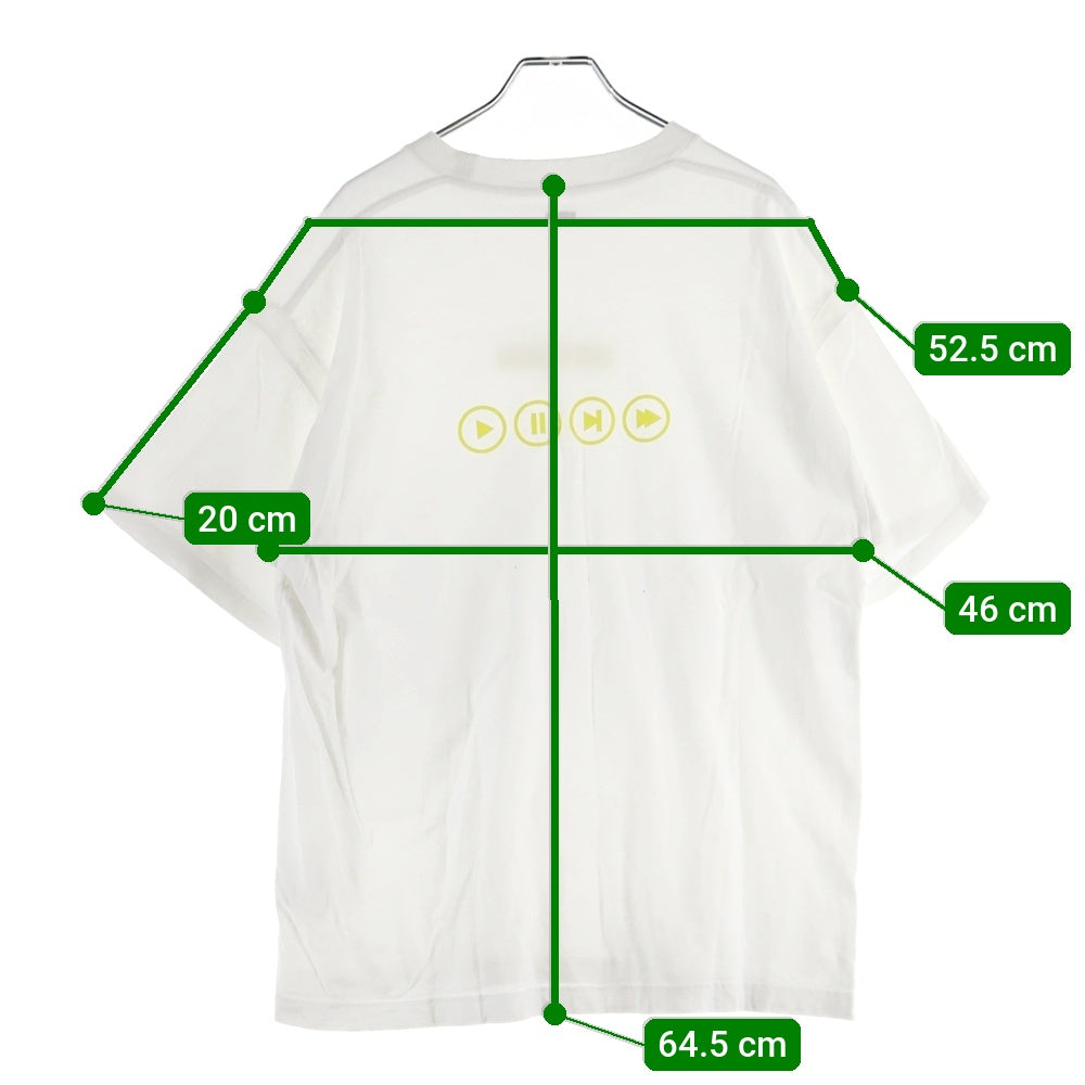 SEQUEL(シークエル) フロントロゴプリント クルーネック 半袖Tシャツ カットソー ホワイト