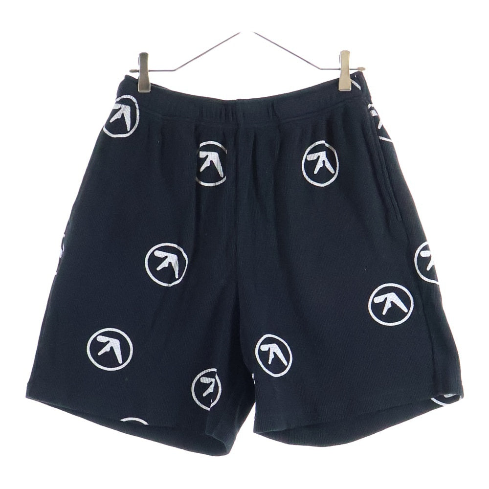 SUPREME(シュプリーム) 25SS ×Aphex Twin Thermal Short エイフェックスツイン 総柄 サーマルショートパンツ ハーフパンツ ブラック