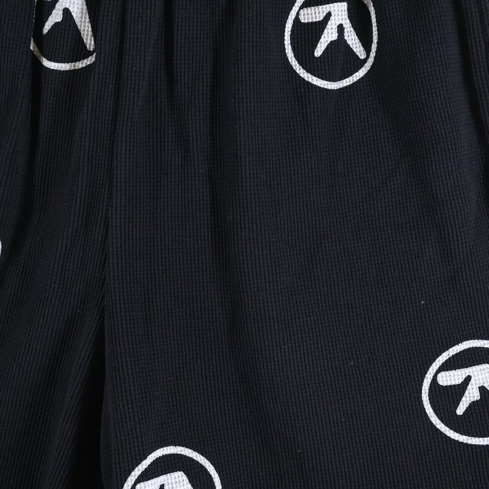 SUPREME(シュプリーム) 25SS ×Aphex Twin Thermal Short エイフェックスツイン 総柄 サーマルショートパンツ ハーフパンツ ブラック