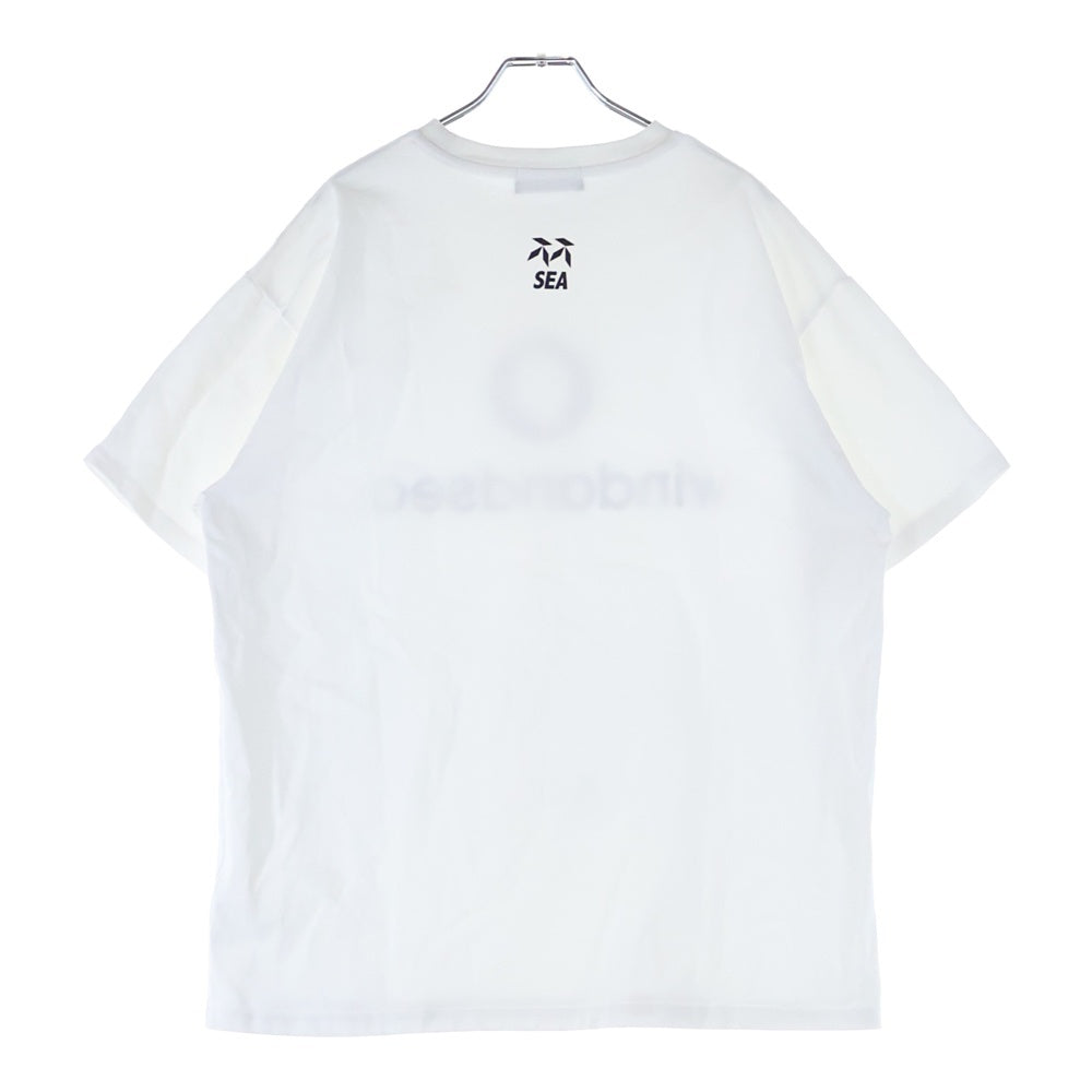 WIND AND SEA(ウィンダンシー) 24AW WDSFC S/S Tee フロントロゴプリント 半袖Tシャツ カットソー ホワイト WDS-O-FCT-24-Q4-CS-02
