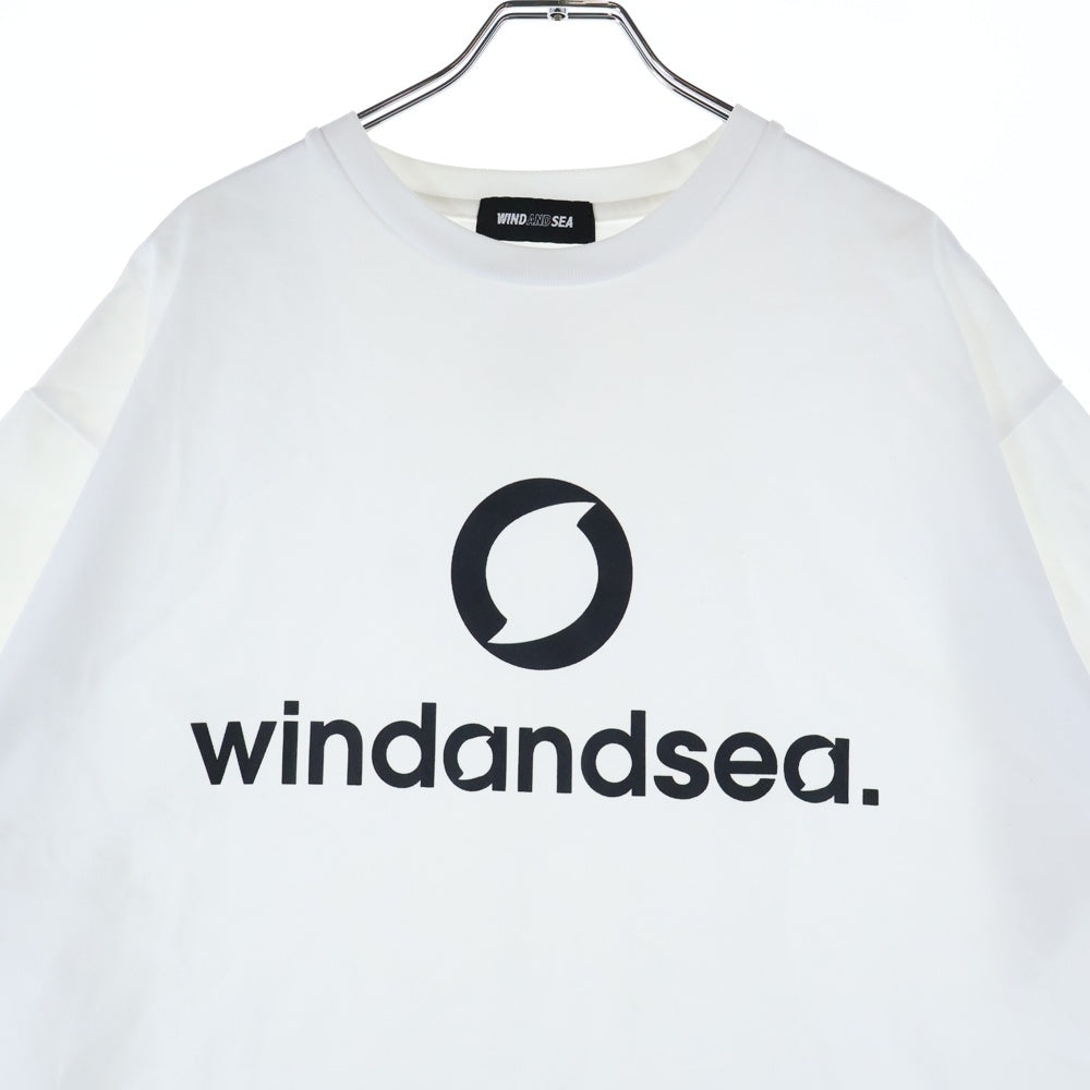 WIND AND SEA(ウィンダンシー) 24AW WDSFC S/S Tee フロントロゴプリント 半袖Tシャツ カットソー ホワイト WDS-O-FCT-24-Q4-CS-02