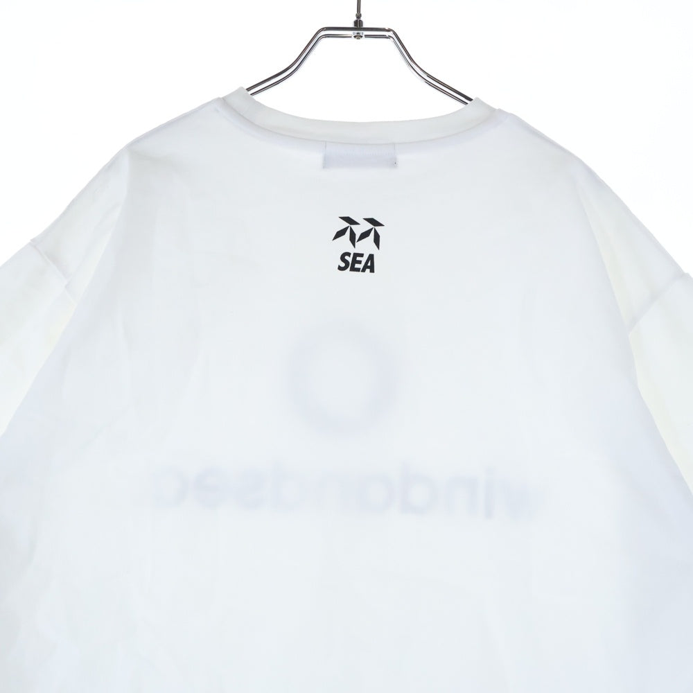 WIND AND SEA(ウィンダンシー) 24AW WDSFC S/S Tee フロントロゴプリント 半袖Tシャツ カットソー ホワイト WDS-O-FCT-24-Q4-CS-02