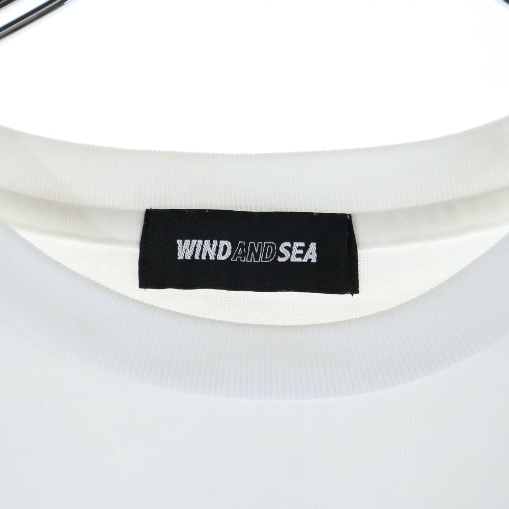 WIND AND SEA(ウィンダンシー) 24AW WDSFC S/S Tee フロントロゴプリント 半袖Tシャツ カットソー ホワイト WDS-O-FCT-24-Q4-CS-02