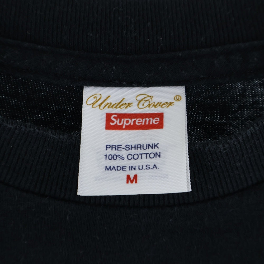 SUPREME(シュプリーム) 23SS ×Undercover Face Tee アンダーカバー フェイス フロントプリント 半袖Tシャツ カットソー ブラック