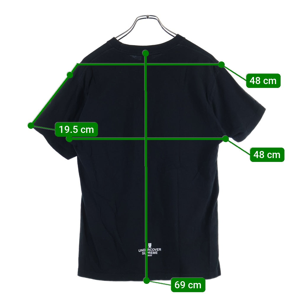 SUPREME(シュプリーム) 23SS ×Undercover Face Tee アンダーカバー フェイス フロントプリント 半袖Tシャツ カットソー ブラック