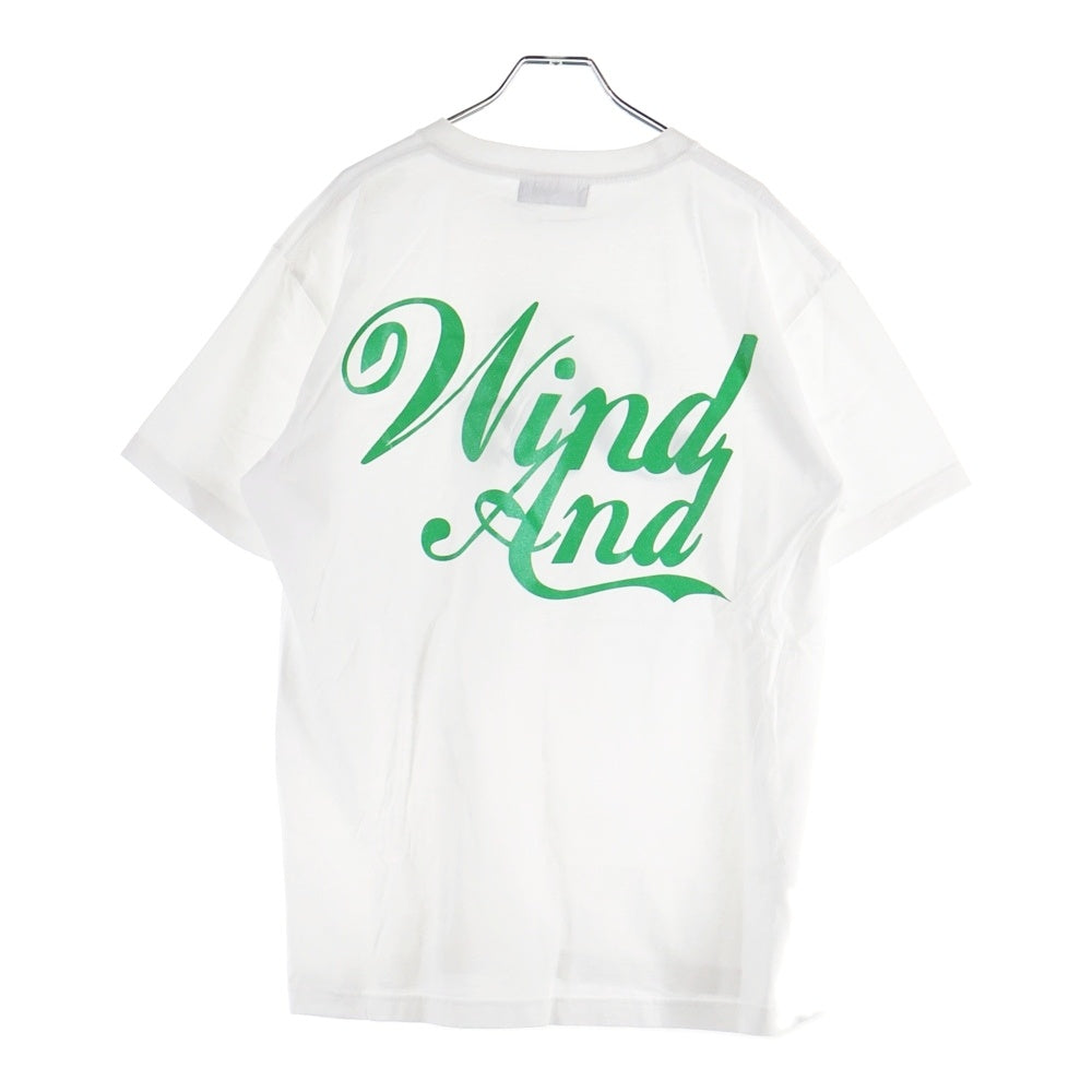 WIND AND SEA(ウィンダンシー) 24AW GLITTER S/S TEE グリッター フロントプリント 半袖Tシャツ カットソー ホワイト WDS-O-TRJ-25-Q1-CS-03