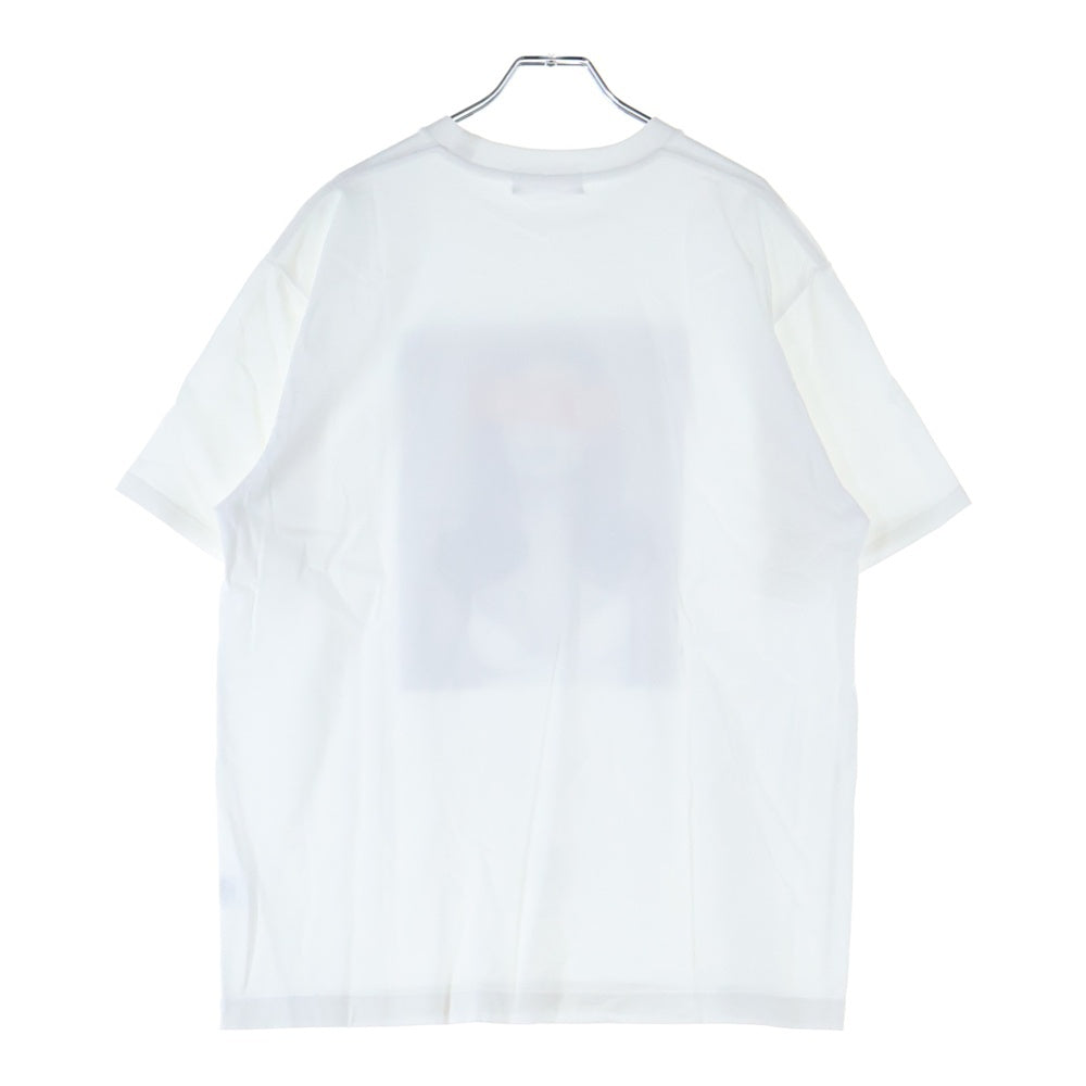 GOD SELECTION XXX(ゴッドセレクショントリプルエックス) フロントフォトプリント クルーネック 半袖Tシャツ カットソー ホワイト GX-S21-ST-06