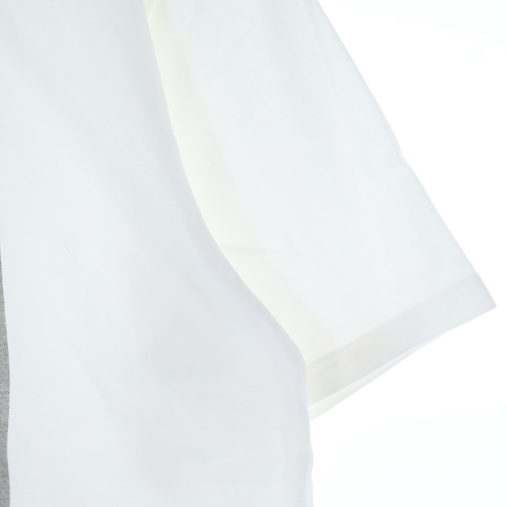 GOD SELECTION XXX(ゴッドセレクショントリプルエックス) フロントフォトプリント クルーネック 半袖Tシャツ カットソー ホワイト GX-S21-ST-06