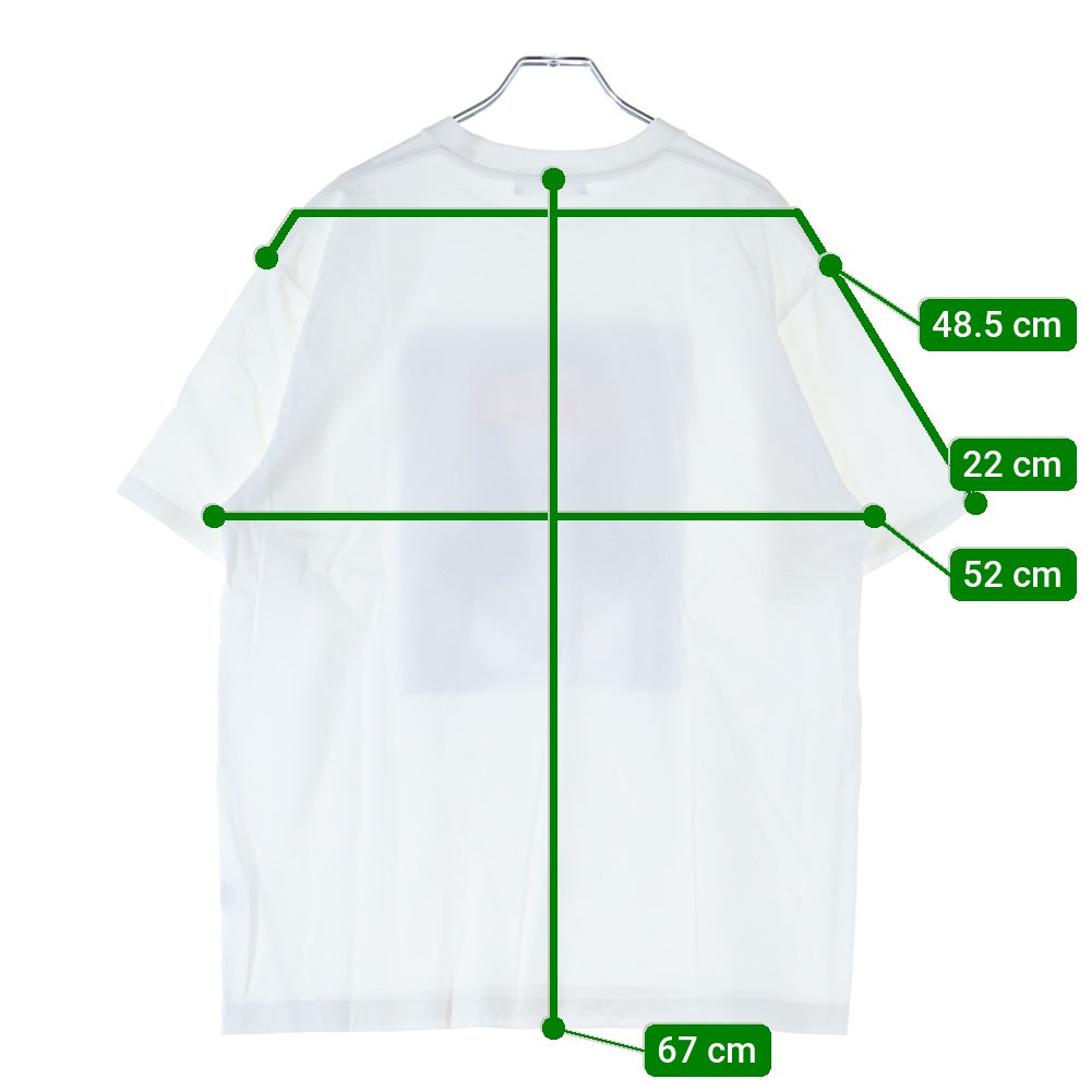 GOD SELECTION XXX(ゴッドセレクショントリプルエックス) フロントフォトプリント クルーネック 半袖Tシャツ カットソー ホワイト GX-S21-ST-06