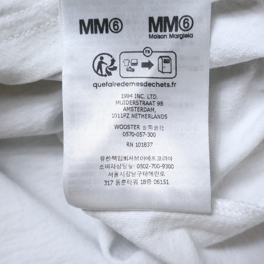 SUPREME(シュプリーム) 24SS ×MM6 Maison Margiela Box Logo Tee エムエムシックスメゾンマルジェラ ボックスロゴ トロンプルイユ 半袖Tシャツ カットソー ホワイト