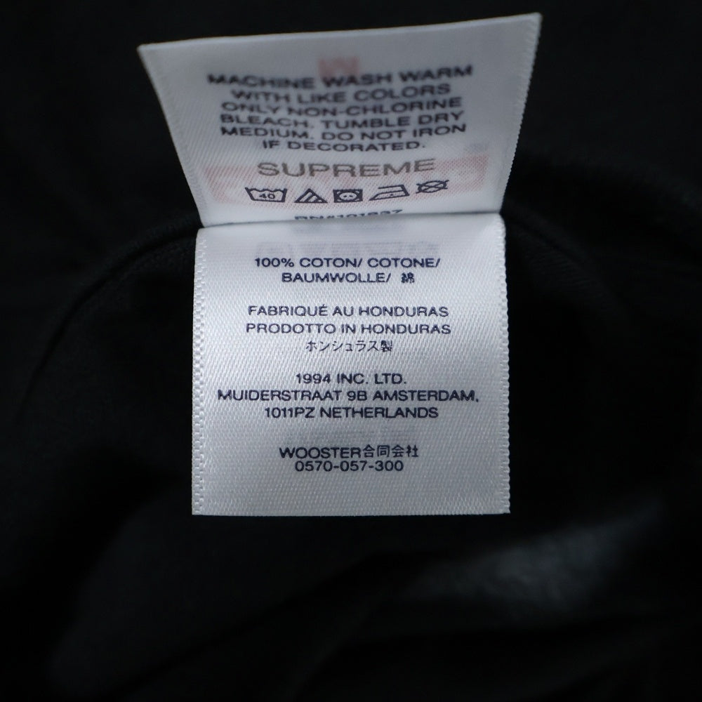 SUPREME(シュプリーム) 25SS Painted Tee 両面オーバーペイントデザインTシャツ 半袖クルーネックカットソー ブラック