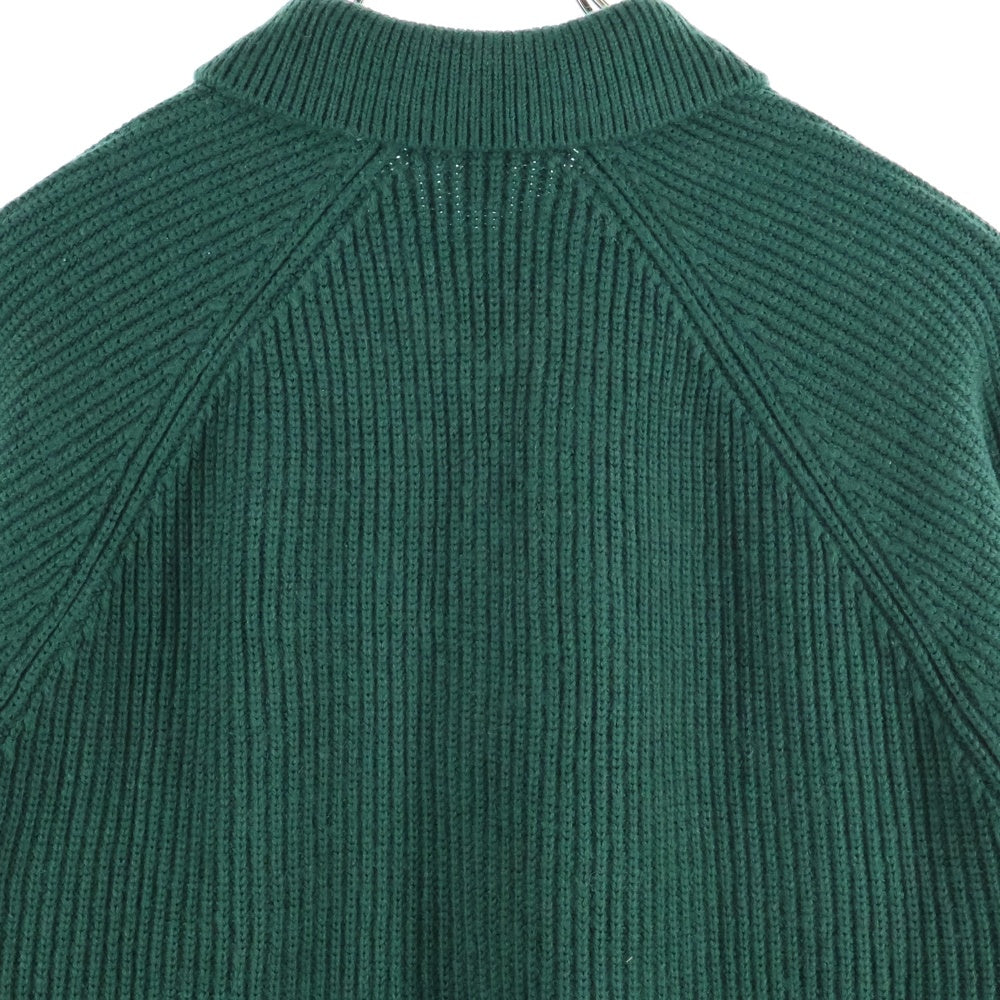 SUPREME(シュプリーム) 24AW Small Box Polo Sweater スモールボックスロゴ ウール混 長袖ニットポロセーター グリーン