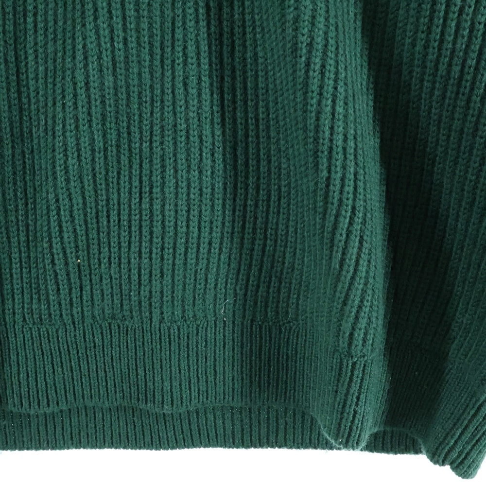 SUPREME(シュプリーム) 24AW Small Box Polo Sweater スモールボックスロゴ ウール混 長袖ニットポロセーター グリーン