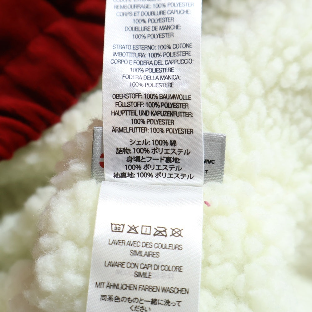 SUPREME(シュプリーム) 21AW Studded Velvet Hooded Work Jacket スタッズベルベット ボア フーデッドワークジャケット レッド