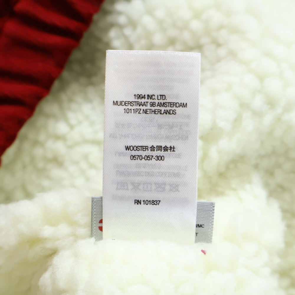 SUPREME(シュプリーム) 21AW Studded Velvet Hooded Work Jacket スタッズベルベット ボア フーデッドワークジャケット レッド