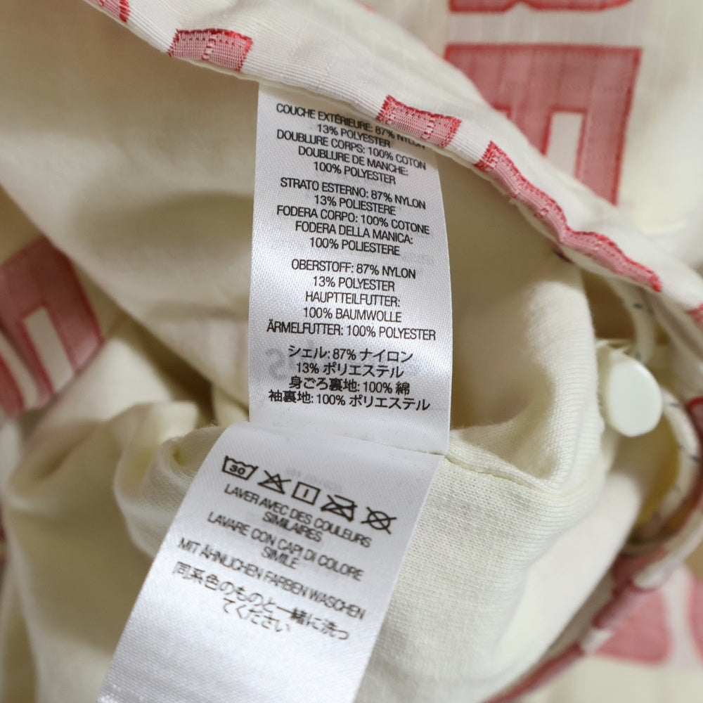 SUPREME(シュプリーム) 21AW Logo Ripstop Hooded Track Jacket 総柄 ロゴ リップストップ フーデッドトラックジャケット ホワイト/レッド