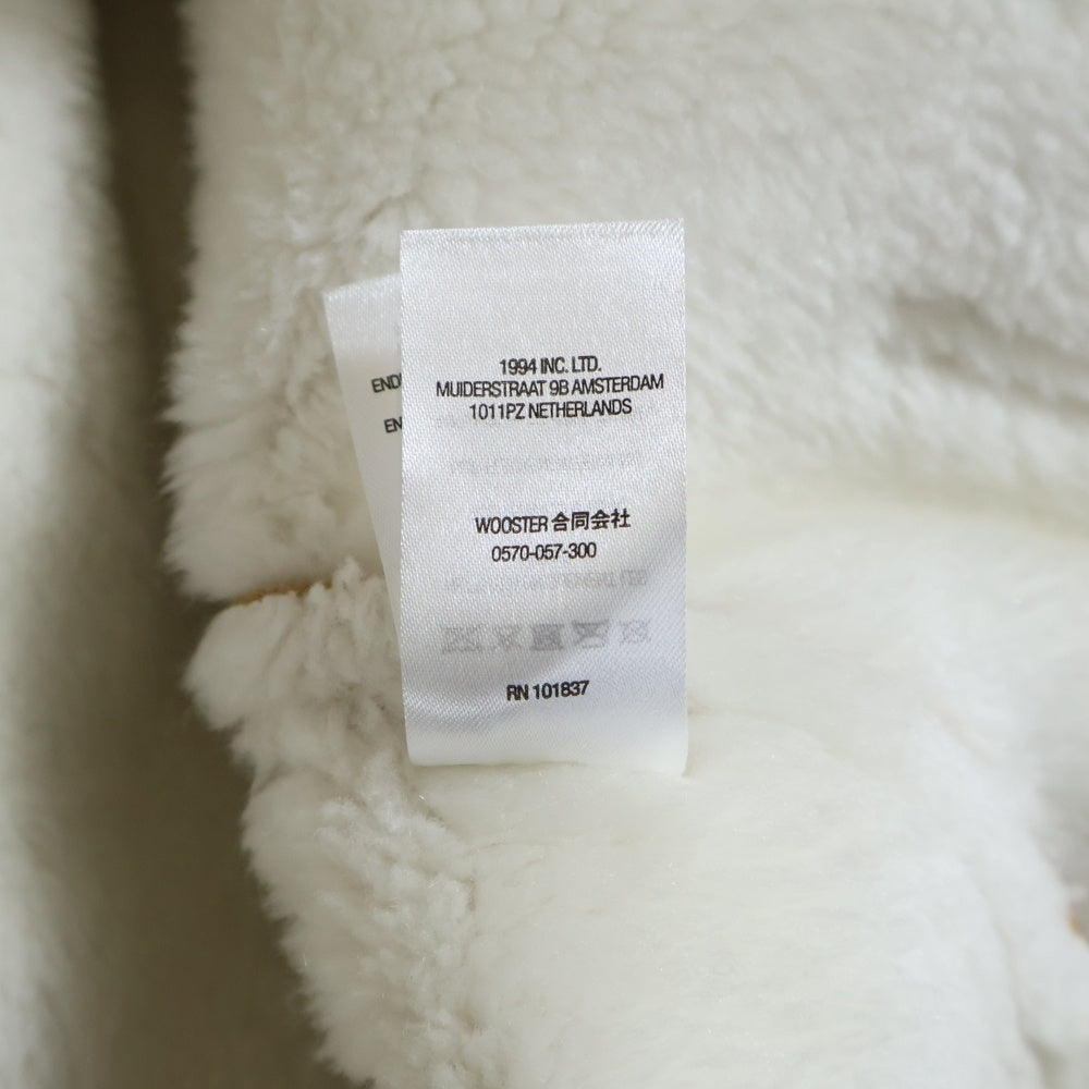 SUPREME(シュプリーム) 21AW Faux Shearling Hooded Jacket ファーシアリング ボア フーデッドジャケット ベージュ