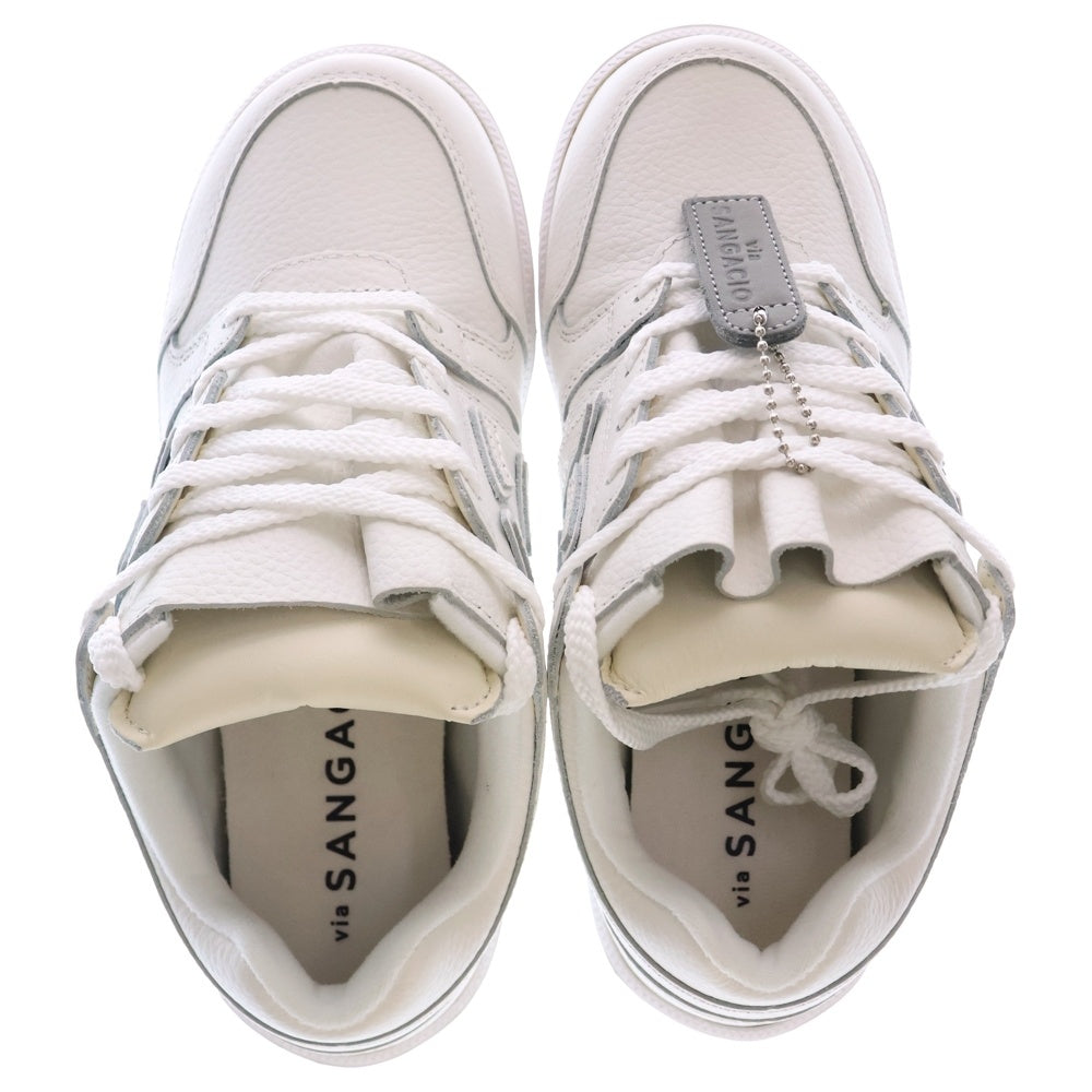 Sangacio(サンガッチョ) COM WHITE コム にゅ～ず ローカットスニーカー ホワイト US4/22cm レディース