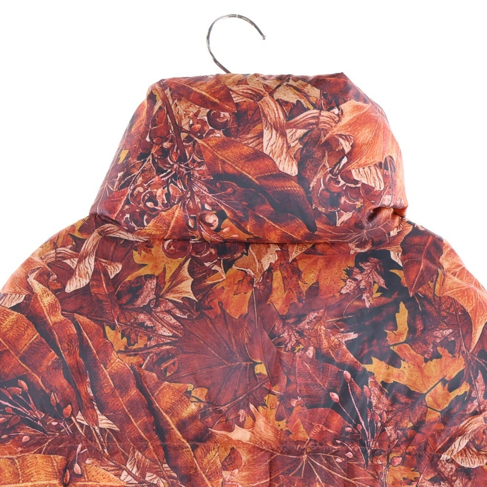 White Mountaineering(ホワイトマウンテニアリング) FALLEN LEAVES PRINTED REVERSIBLE DOWN COAT 落ち葉プリント総柄 ダウンコート ジャケット レッド WM2073222