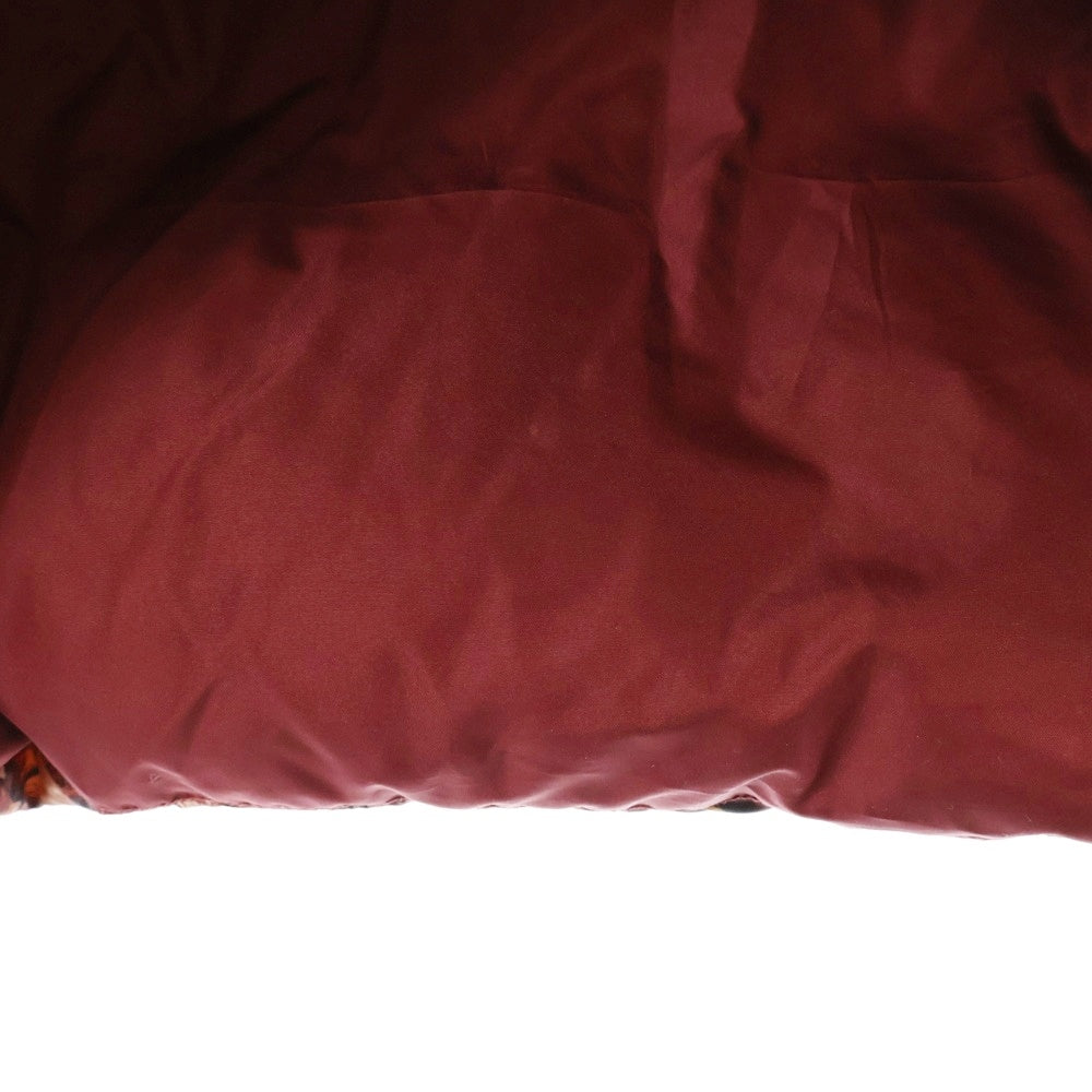 White Mountaineering(ホワイトマウンテニアリング) FALLEN LEAVES PRINTED REVERSIBLE DOWN COAT 落ち葉プリント総柄 ダウンコート ジャケット レッド WM2073222