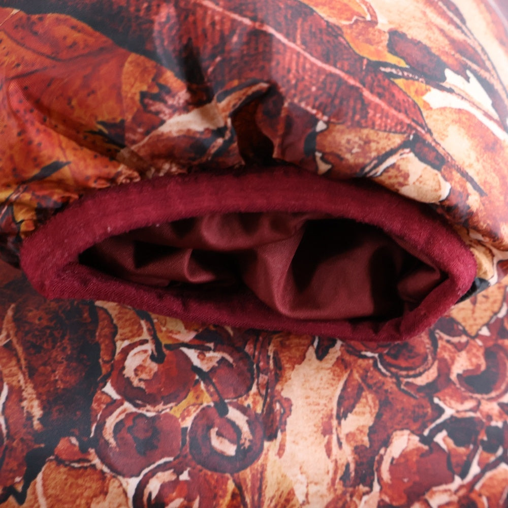 White Mountaineering(ホワイトマウンテニアリング) FALLEN LEAVES PRINTED REVERSIBLE DOWN COAT 落ち葉プリント総柄 ダウンコート ジャケット レッド WM2073222