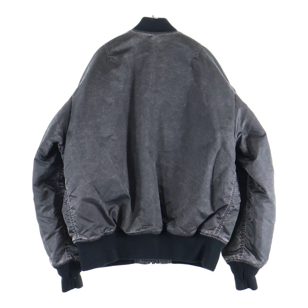 ALPHA INDUSTRIES(アルファ インダストリーズ) ×MAISON SPECIAL MA-1 SCRATCH CORE SPEC メゾンスペシャル フライト ボンバージャケット ブラック TA7222-9001