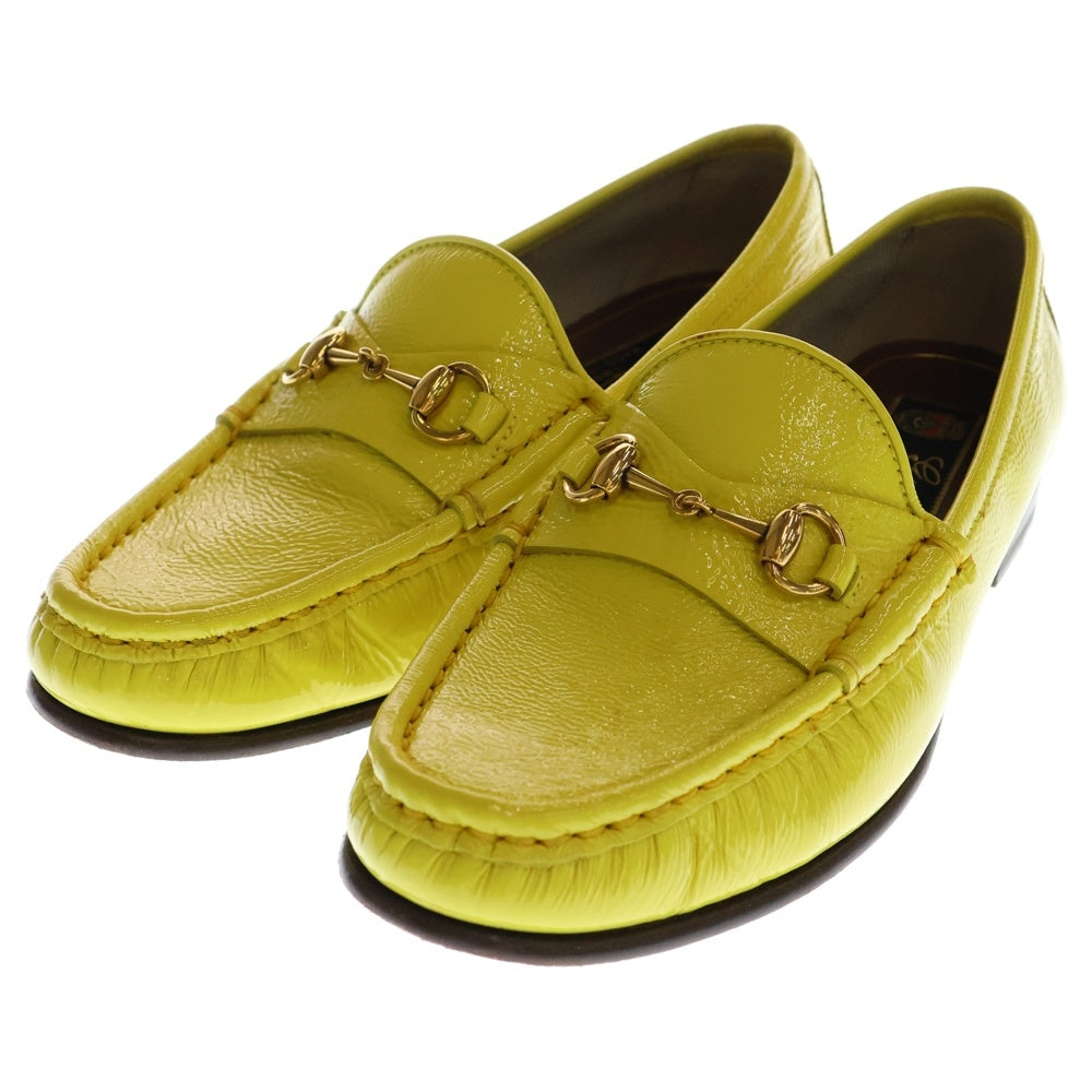 GUCCI(グッチ) ホースビット パテントローファー ローカットレザー