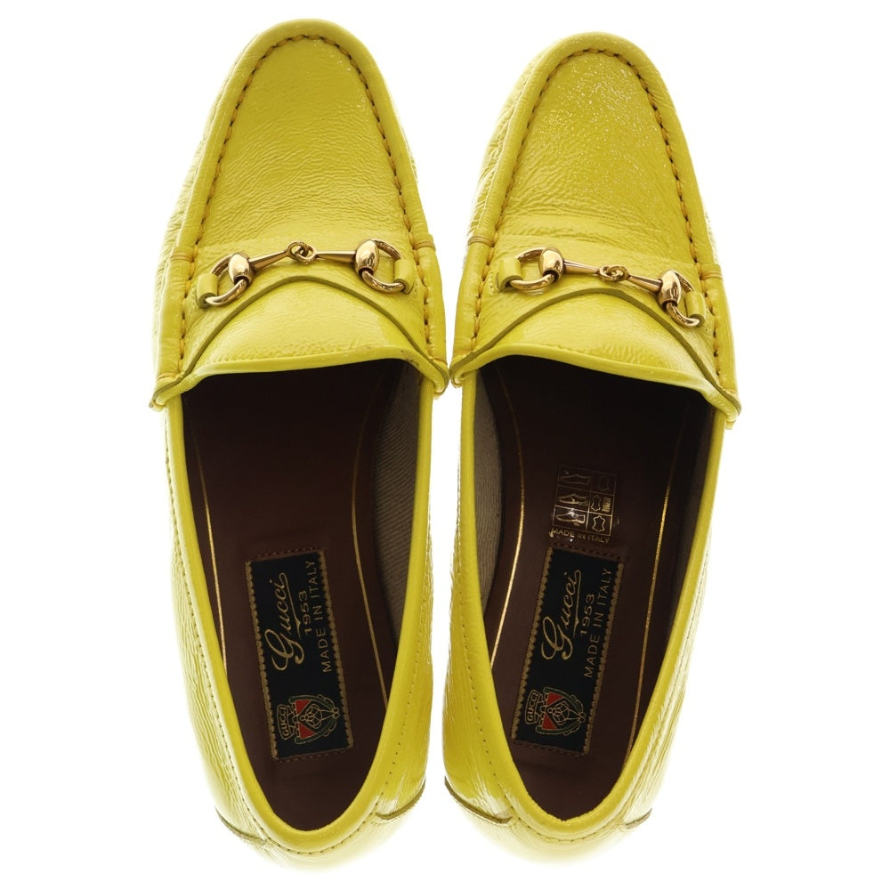 GUCCI(グッチ) ホースビット パテントローファー ローカットレザー