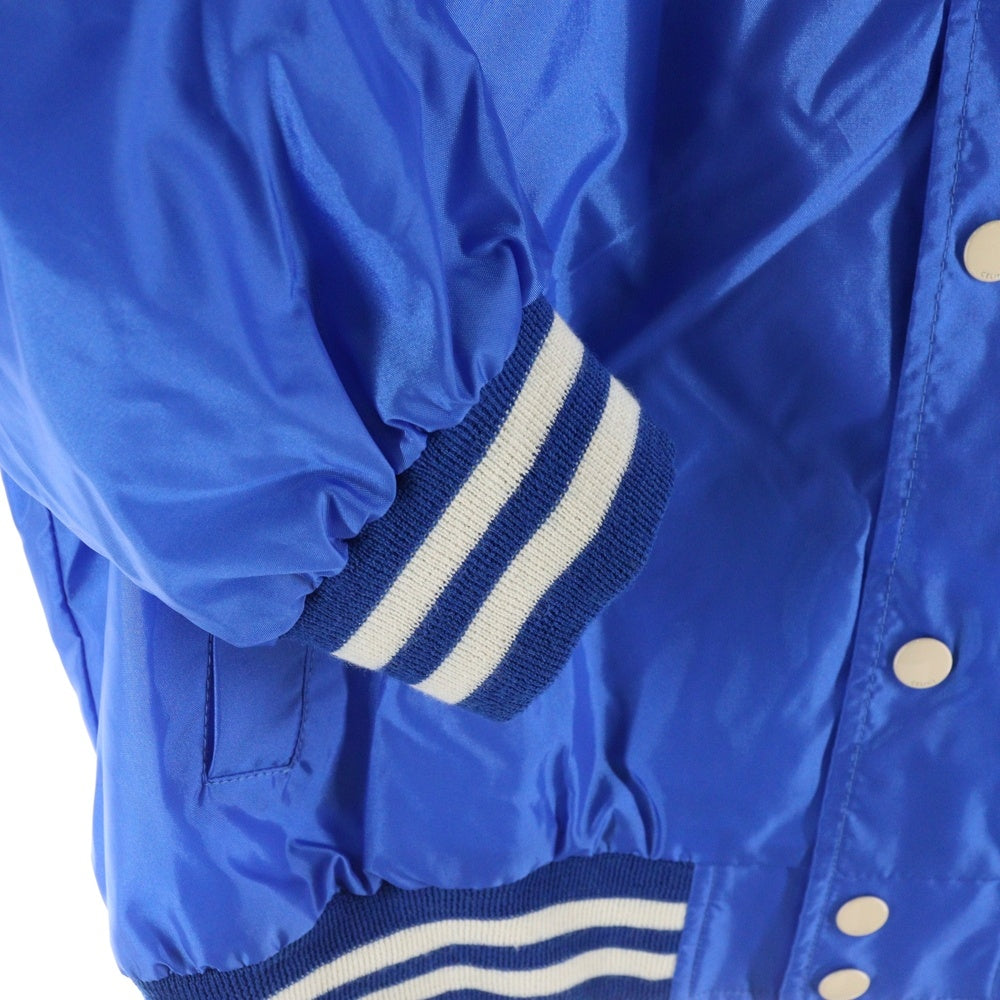 CELINE(セリーヌ) 22SS バックロゴ ナイロンサテン テディジャケット ブルゾン ブルー 2W365495M