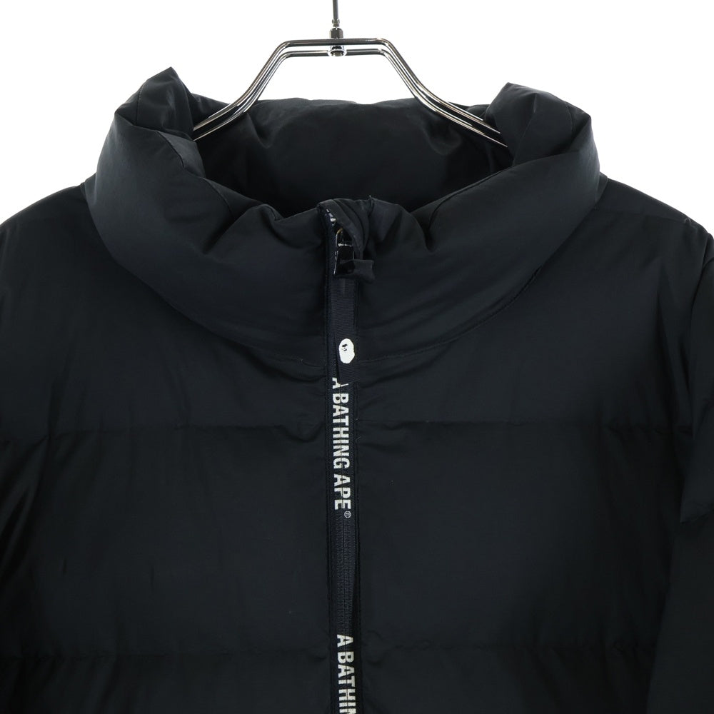 A BATHING APE(アベイシングエイプ) ジップアップ ダウン ジャケット ブラック 001HJD801018X