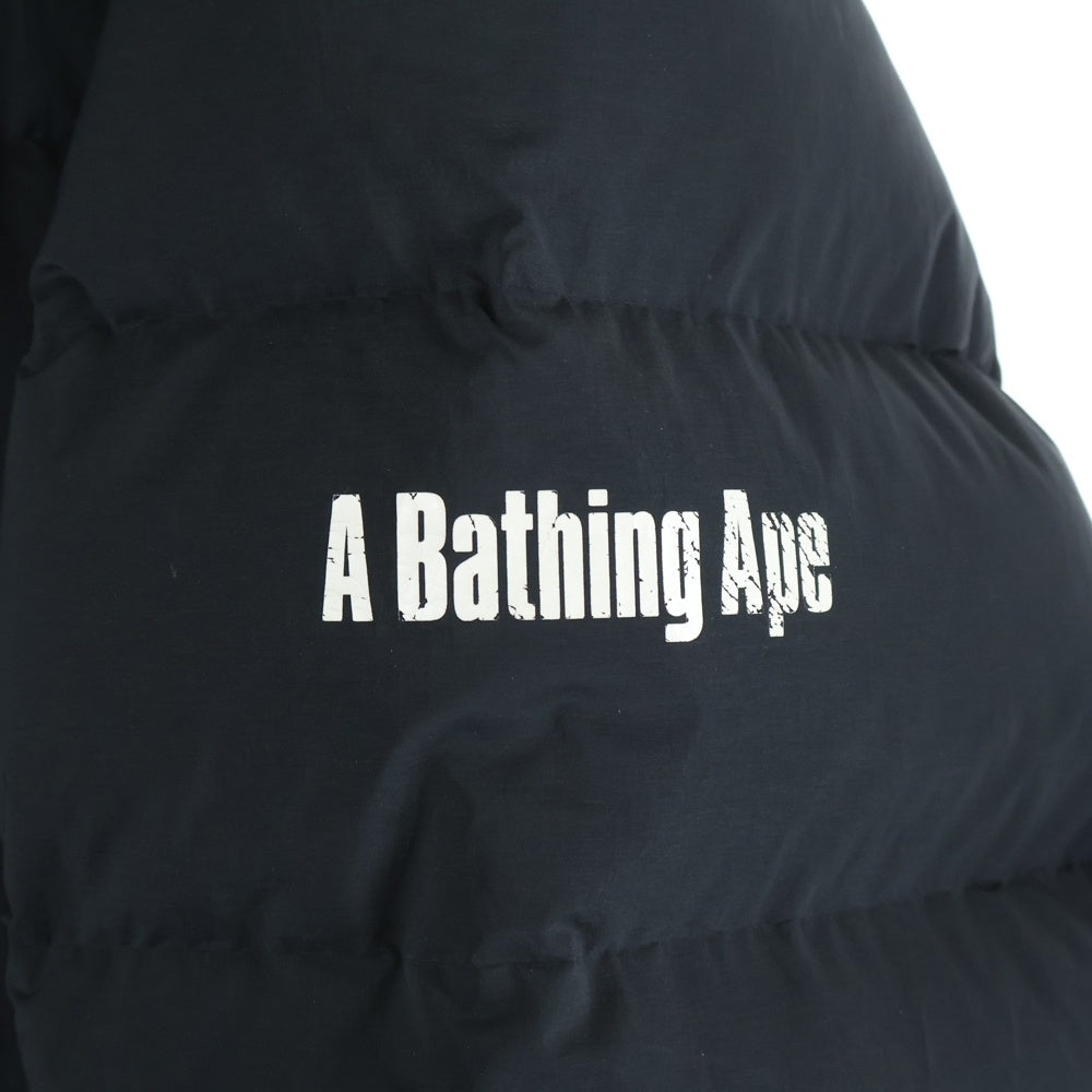 A BATHING APE(アベイシングエイプ) ジップアップ ダウン ジャケット ブラック 001HJD801018X