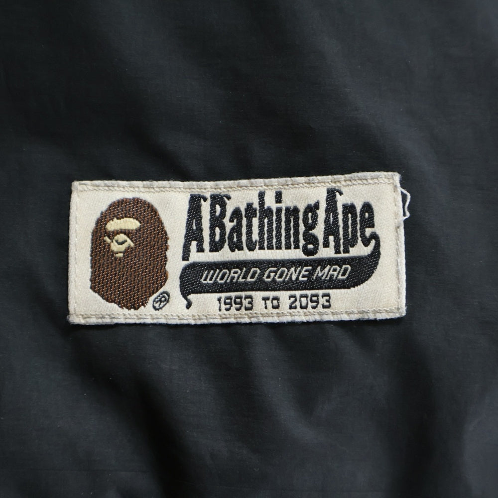 A BATHING APE(アベイシングエイプ) ジップアップ ダウン ジャケット ブラック 001HJD801018X