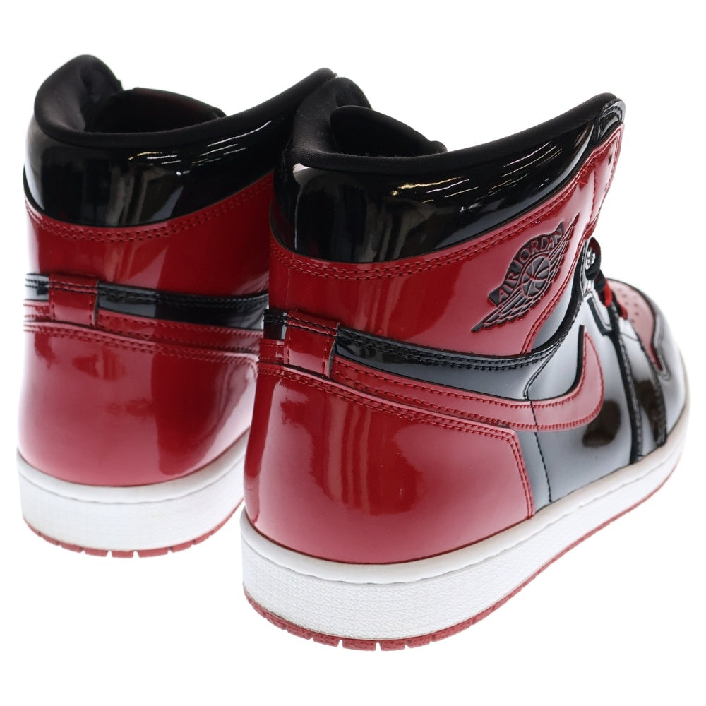 NIKE(ナイキ) AIR JORDAN 1 RETRO HIGH OG BRED PATENT エアジョーダン1レトロハイ ブレッド パテント ハイカットスニーカー レッド/ブラック US11/29cm 555088-063