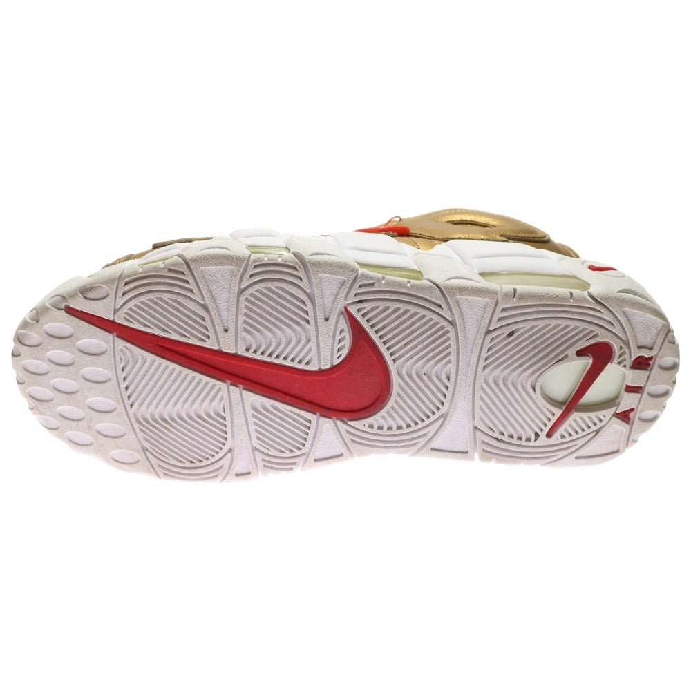 NIKE(ナイキ) 17SS ×SUPREME AIR MORE UPTEMPO METALLIC GOLD シュプリーム エアモアアップテンポ ハイカットスニーカー ゴールド US11/29cm 902290-700