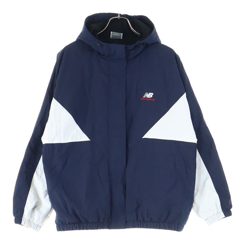 New Balance(ニューバランス) トリコットライニング ウーブン ナイロン ウィンド ジャケット レディース ネイビー JWJL1544