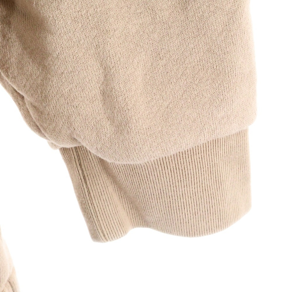 GUCCI(グッチ) ウェブ&GUCCI ラベル付き ハーフジップ プルオーバー スウェット パーカー ベージュ 644656 XJC3W