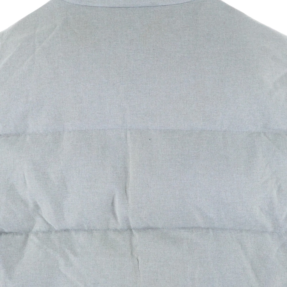 theory(セオリー) ボタンデザイン ナイロン ジップアップダウンベスト ジャケット グレー 02-1302001