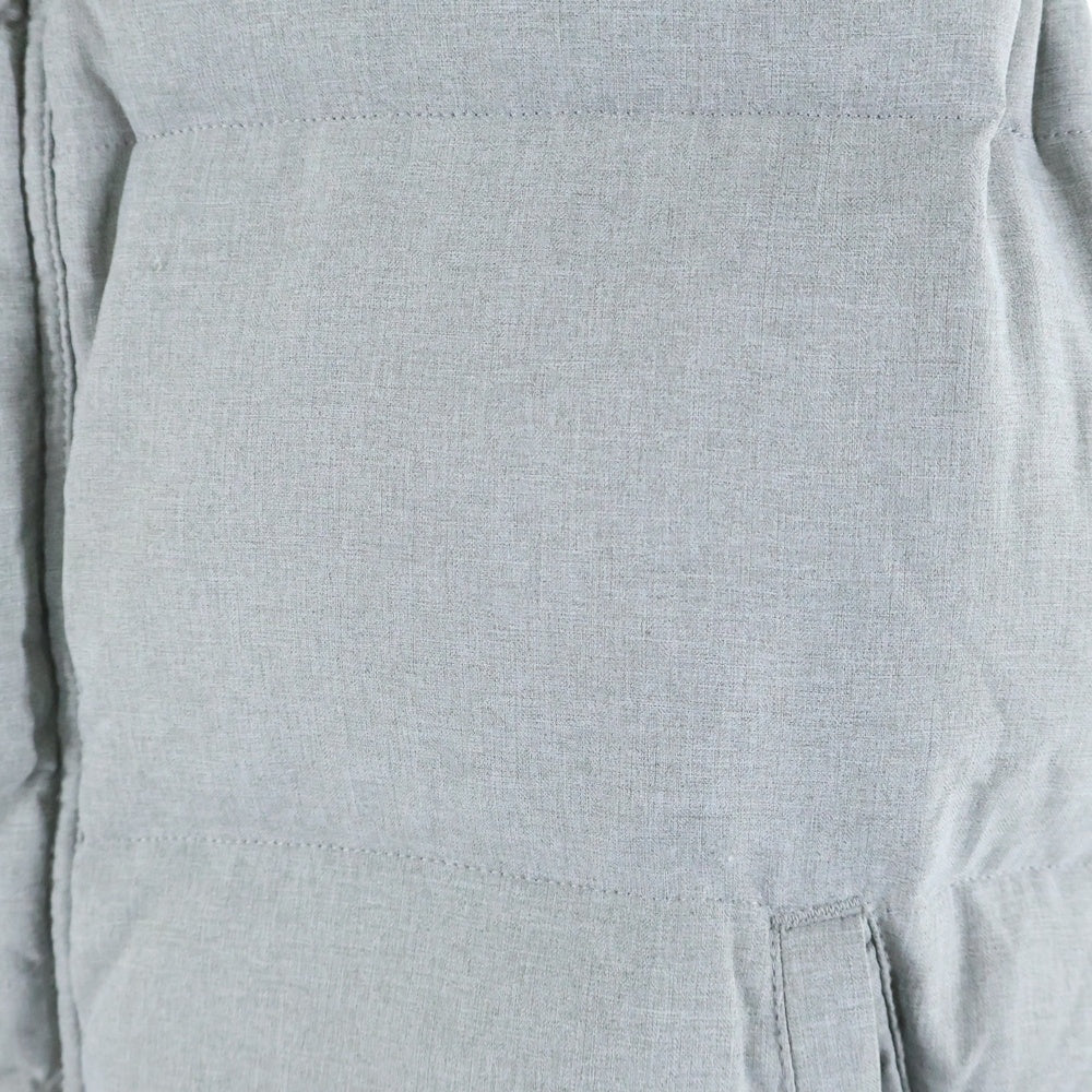 theory(セオリー) ボタンデザイン ナイロン ジップアップダウンベスト ジャケット グレー 02-1302001