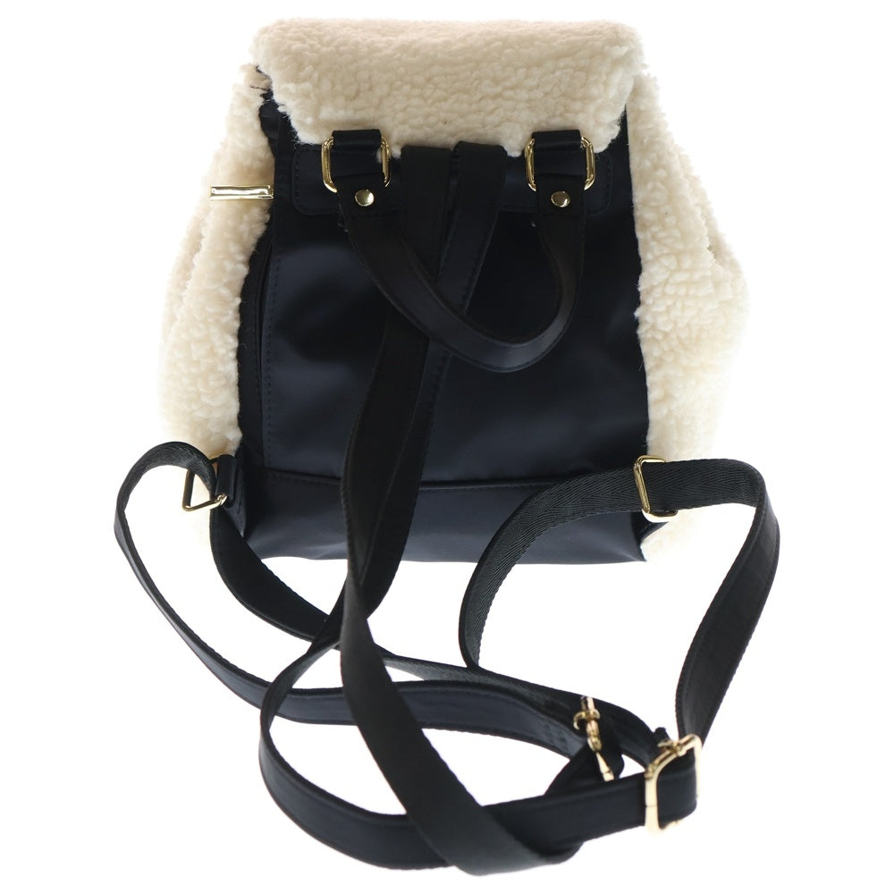 NO BRAND(ノーブランド) BARNYARDSTORM バンヤードストーム ボアフリース ミニ バックパック リュックサック ホワイト/ブラック