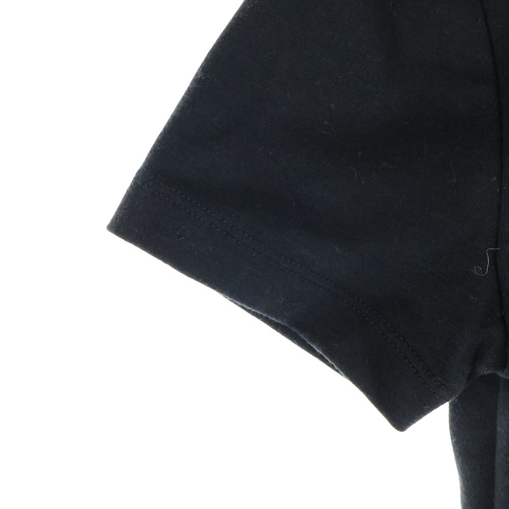 HERON PRESTON(ヘロンプレストン) LOGO PRINTED CROPPED T-SHIRT ロゴプリント クロップド 半袖Tシャツ カットソー ブラック レディース HWAA022C99JER001