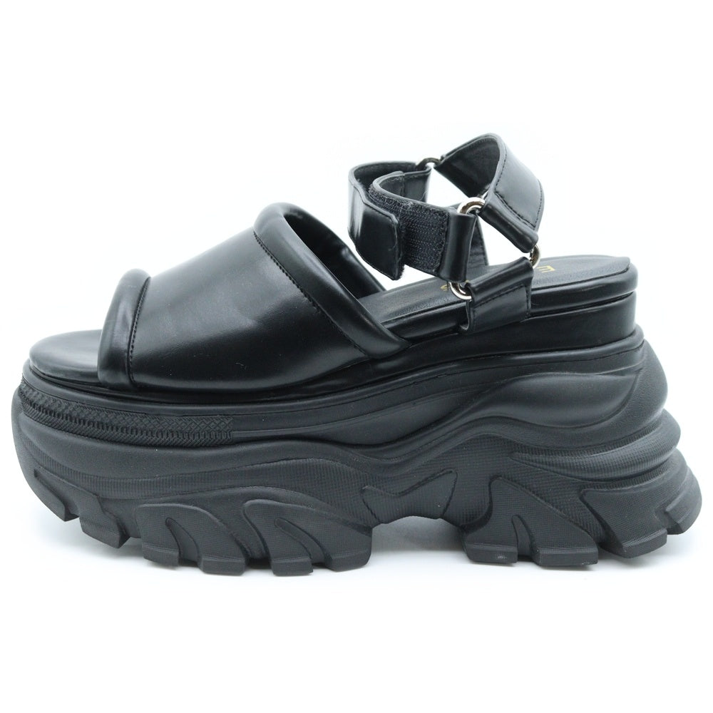 EVRIS(エヴリス) EVRIS エヴリス プラットフォーム サンダル ブラック レディース