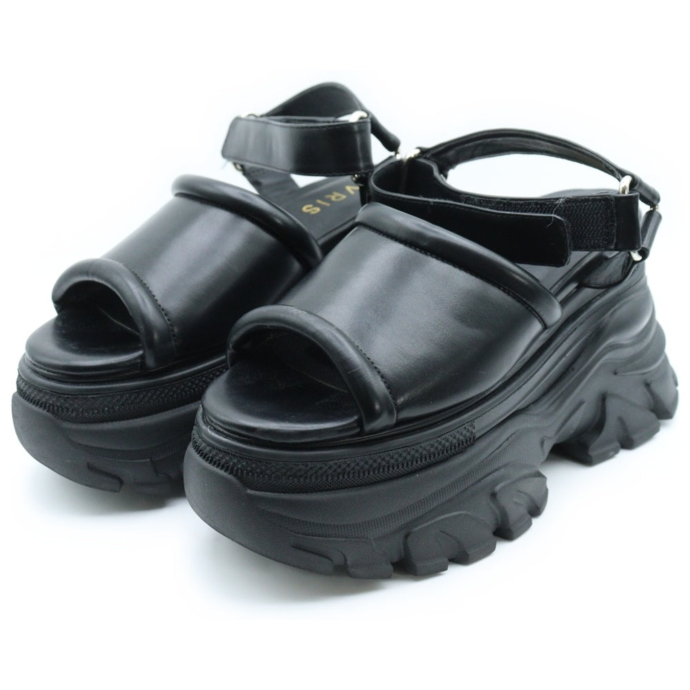 EVRIS(エヴリス) EVRIS エヴリス プラットフォーム サンダル ブラック レディース