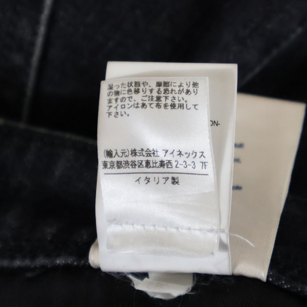 C+(シープラス) イタリア製 コットンストレッチ ボタンフライ デニムパンツ ブラック