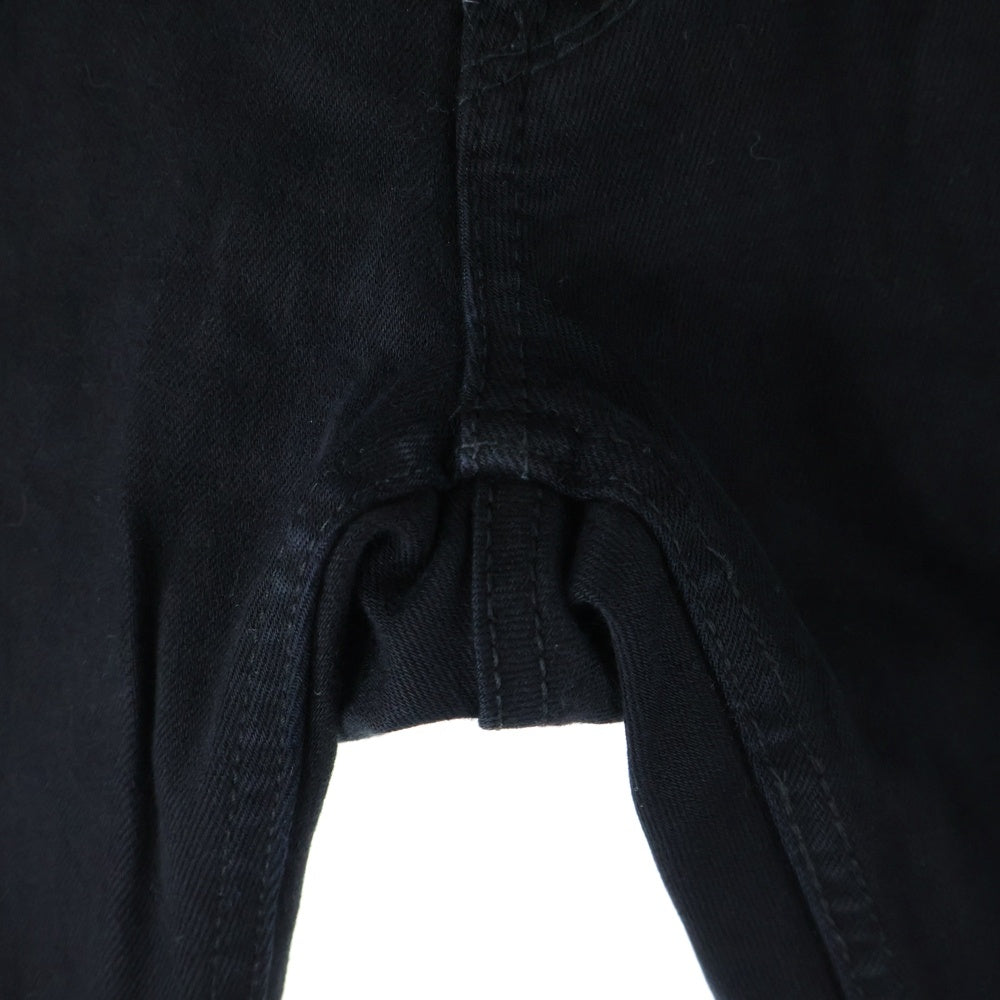 YANUK(ヤヌーク) VINCENT II スリムテーパード コットンストレッチ ジップフライ デニムパンツ ブラック 57203012