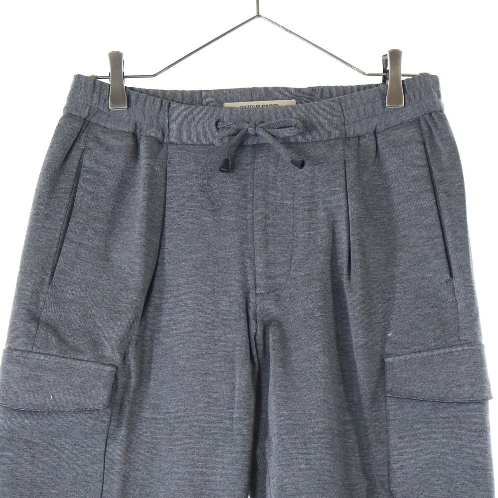 NO BRAND(ノーブランド) giabsarchivio ジャブスアルキヴィオ SPACE-FIT 17A TIZIANO スペースフィット レーヨンナイロン ワンタック イージーパンツ グレー A5960