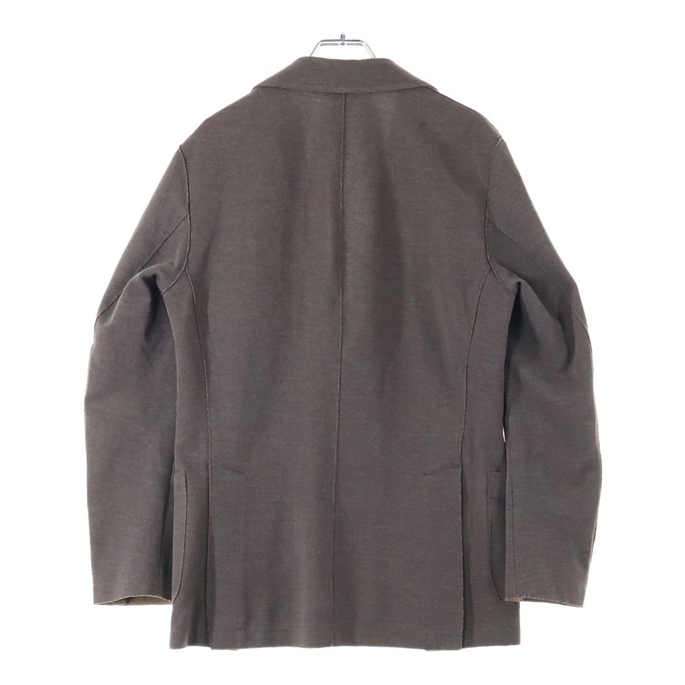 eleventy(イレブンティー) イタリア製 コットンポリ 2B アンコンジャケット ブラウン 979JA3001