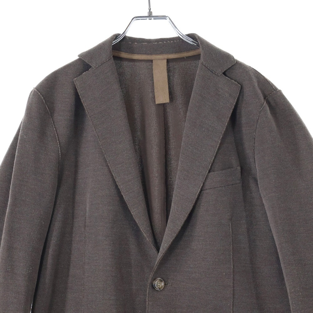 eleventy(イレブンティー) イタリア製 コットンポリ 2B アンコンジャケット ブラウン 979JA3001