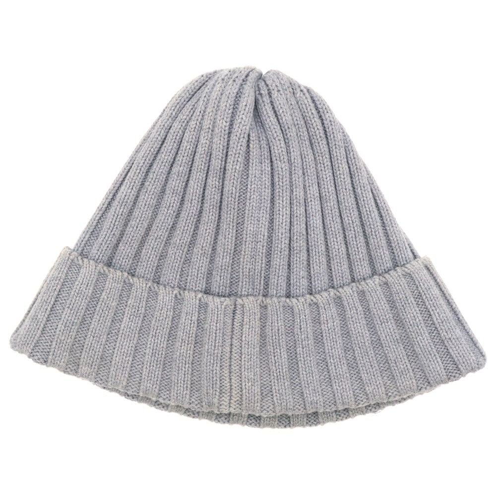MAISON Birth(メゾンバース) 日本製 リネン混 コットン　リブニット帽 グレー
