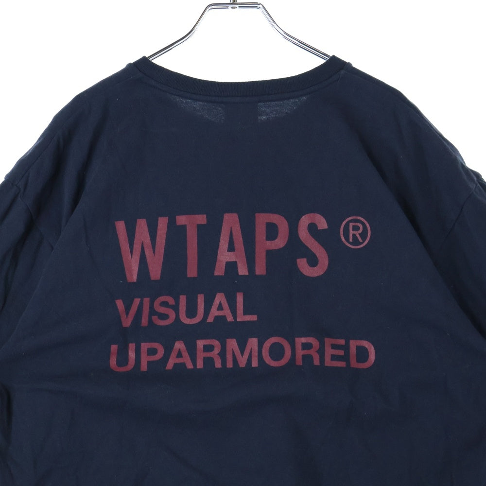WTAPS(ダブルタップス) FORTLESS 両面ロゴデザイン クルーネック カッソー 半袖Tシャツ ネイビー 251ATDT-STM03S