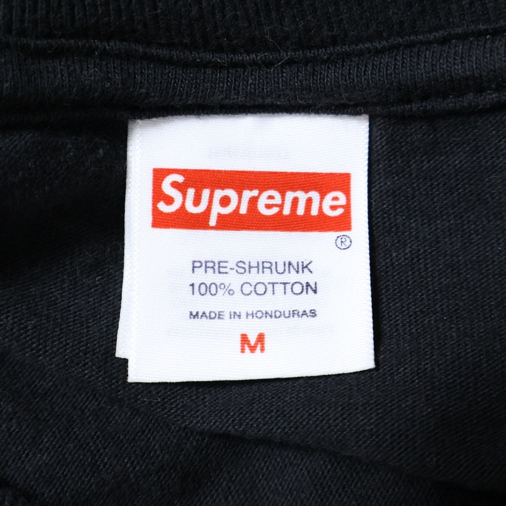 SUPREME(シュプリーム) 25AW Split Tee スプリット フロントロゴデザイン クルーネック カッソー 半袖Tシャツ ブラック